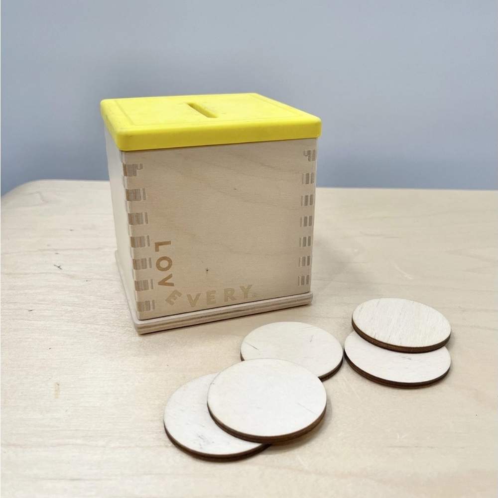 Lovevery Sorting Toy‎ Montessori Wooden Three Top Box